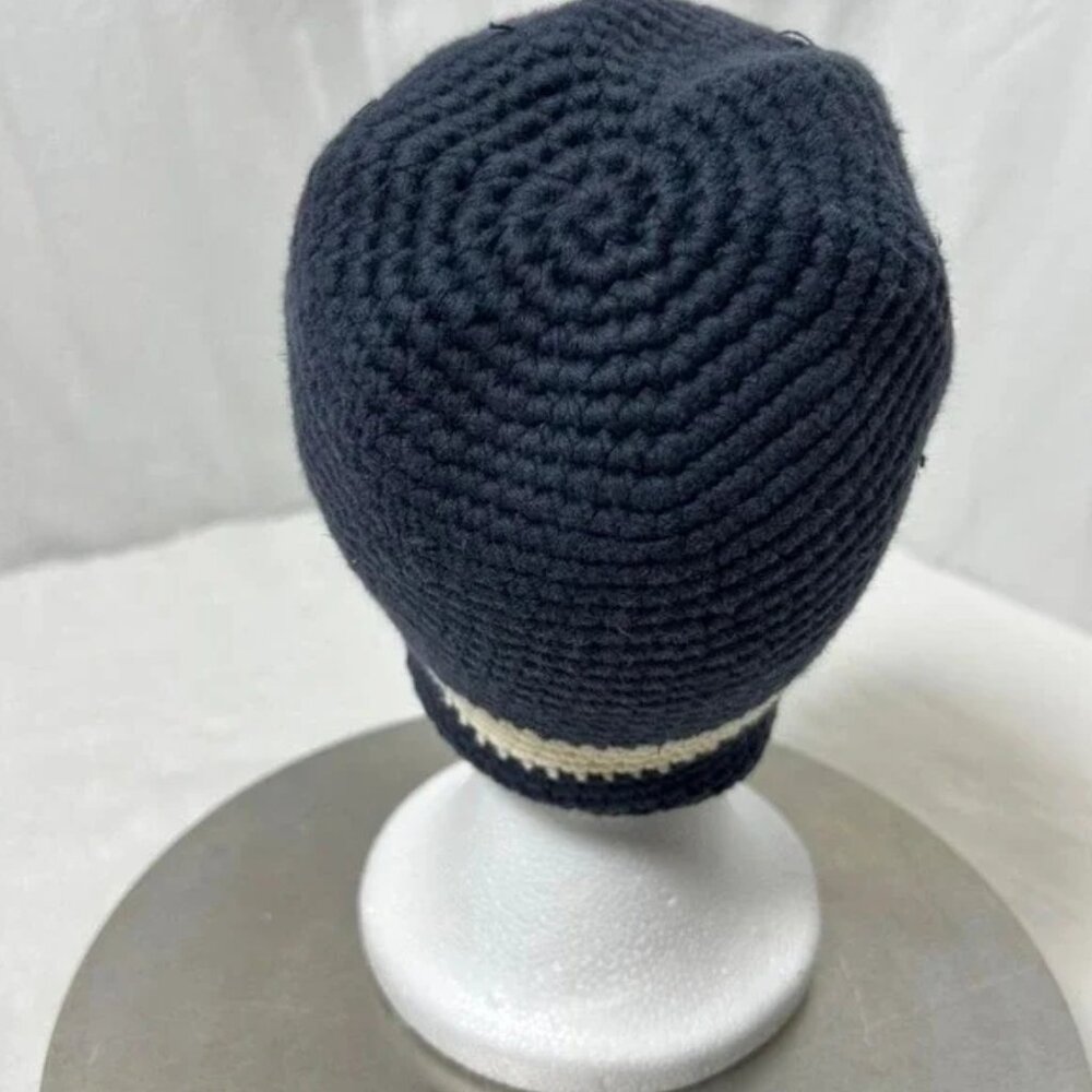 Abercrombie & Fitch Men's Navy Blue And White Hat - Picture 3 of 5